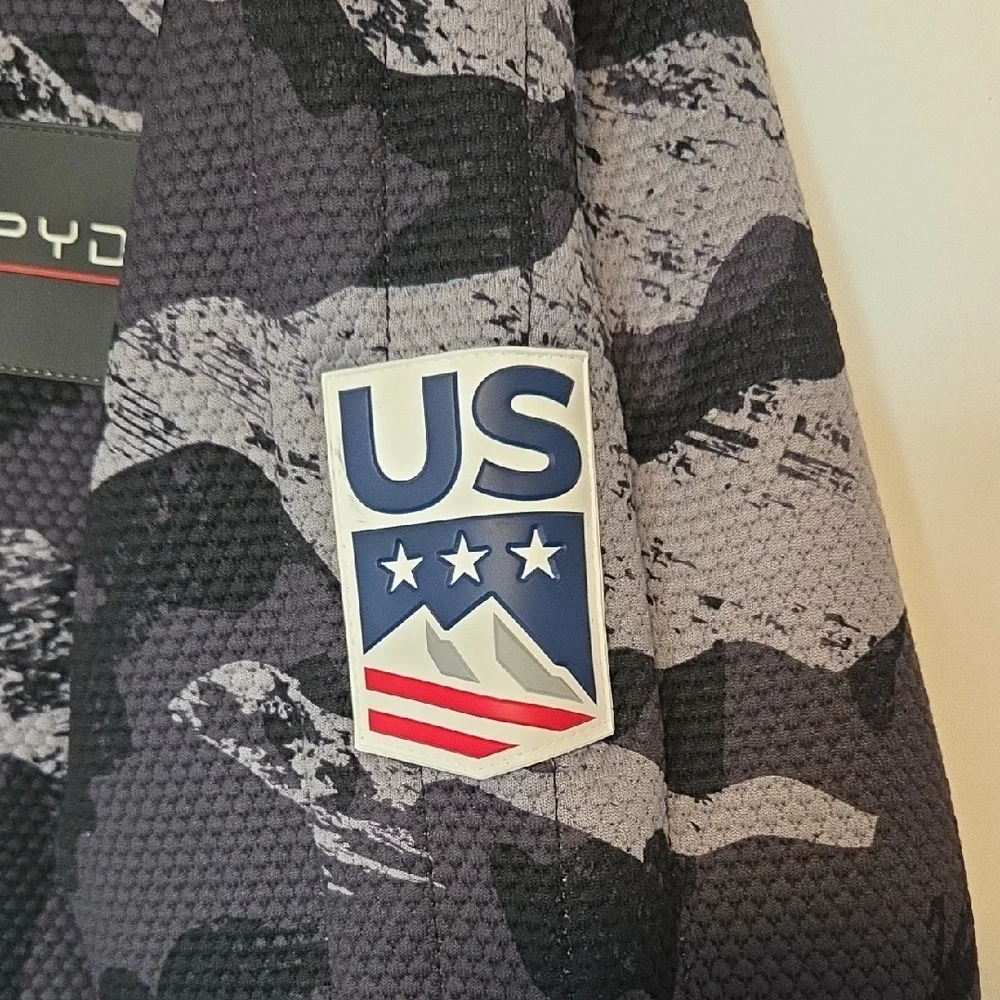 Spyder Black and Gray Camo Jacket.Spyder XL Slalom Full Zip Jacket! - Picture 2 of 6